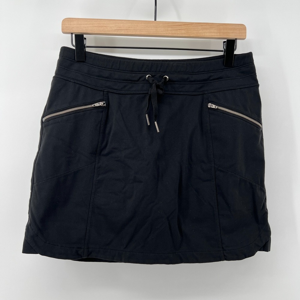 Athleta Women S Metro Skort Black Zip Pockets Stretch Lined‎ Athleisure Summer
